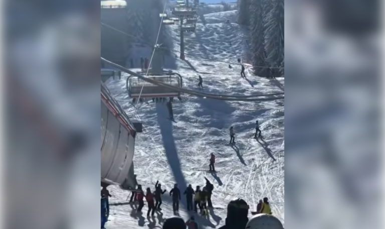 Horror in Jahorina: Kind hängt am Sessellift, dann der Sturz (VIDEO)