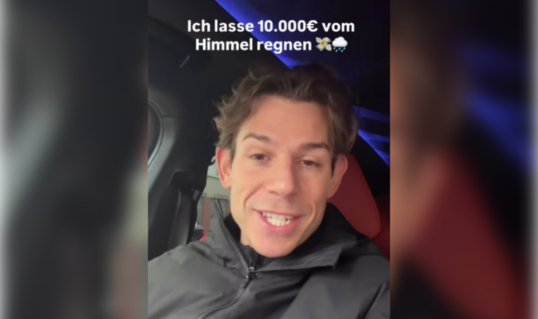 Illegale Aktion: Socken-Influencer plant irren Geldregen in Wien (VIDEO)