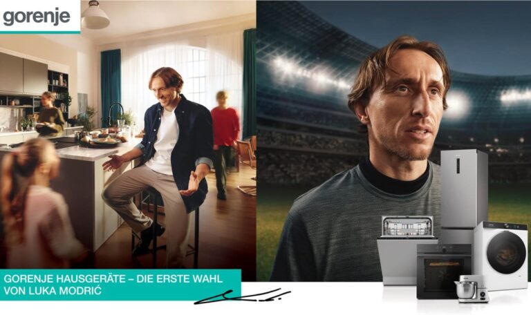 Gorenje macht Fußball-Legende Modric zum Markenbotschafter