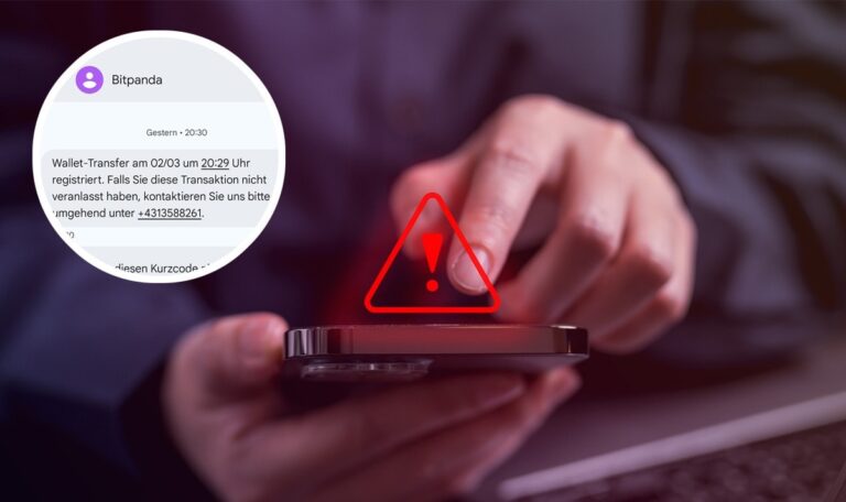 Bitpanda SMS: Wallet-Transfer erfasst – So erkennst du den Betrug