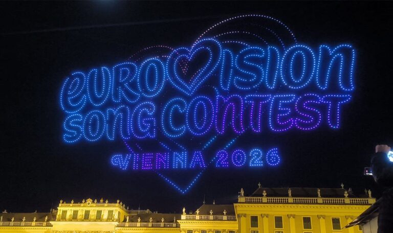Europas größte Drohnenshow: ESC-Spektakel vor Schloss Schönbrunn (VIDEO)