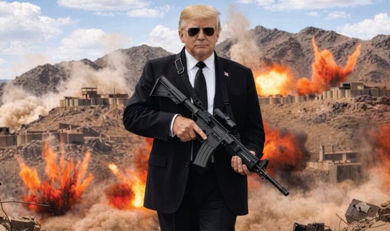 Trumps postet Bild mit Sturmgewehr: „NO MORE MR. NICE GUY