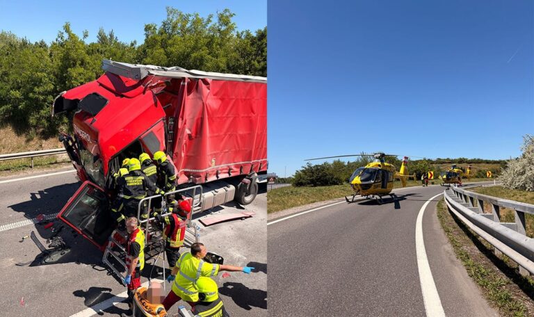 Lkw-Crash sorgt für stundenlange Sperre auf Ostautobahn