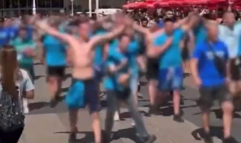 Ustascha-Rufe und Fackel-Attacke auf Polizist überschatten Matura-Party (VIDEO)