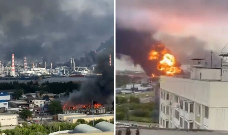 Angriffe auf Moskau: Ukraine trifft Russlands größte Raffinerie (VIDEOS)