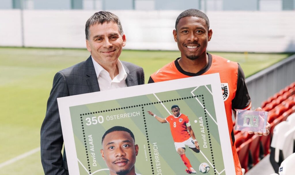 Pünktlich zum WM-Finale: Alaba bekommt eigene Briefmarke