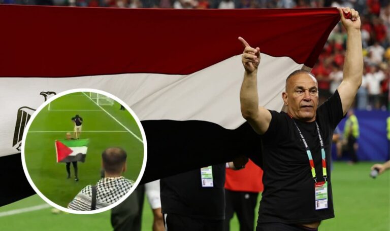 Palästina-Flagge im Stadion: Ägyptens Trainer trotzt Fifa-Verbot (VIDEO)