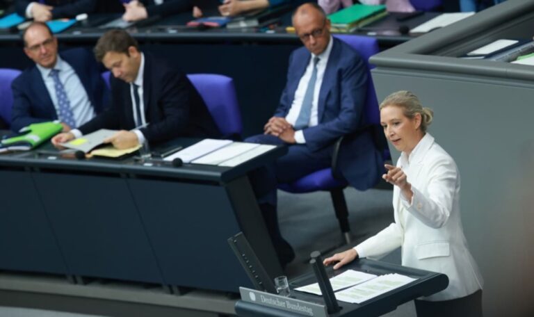 Merz vs. Weidel: Heftiger Schlagabtausch im Bundestag
