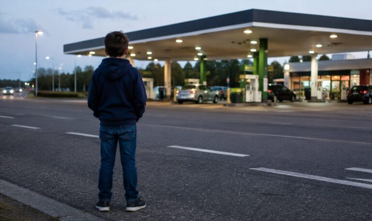 Zehnjähriger an Tankstelle vergessen – Vater und Bruder fahren 140 Kilometer weiter