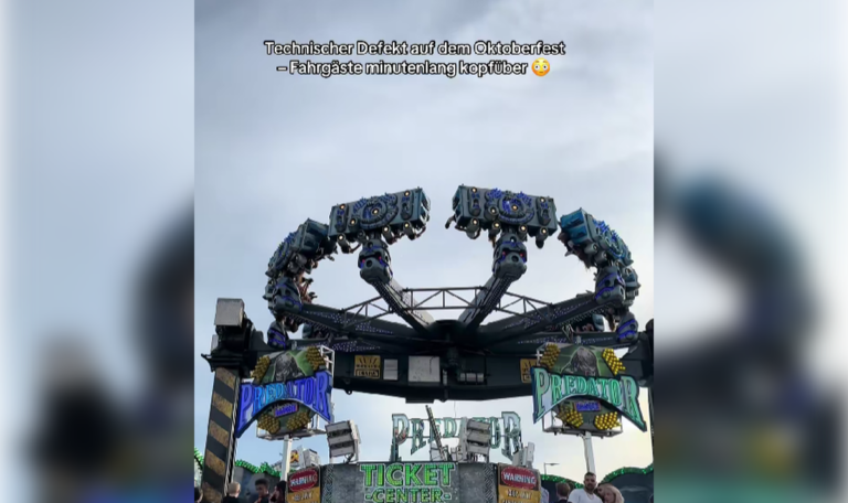 Panne beim „Predator“: 40 Besucher hängen kopfüber fest (VIDEO)