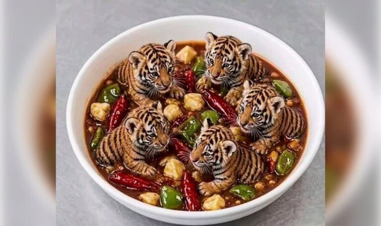 Tigerbabys in Sauce, Speck im Glas: KI-Debakel bei Essenslieferdienst (FOTOS)