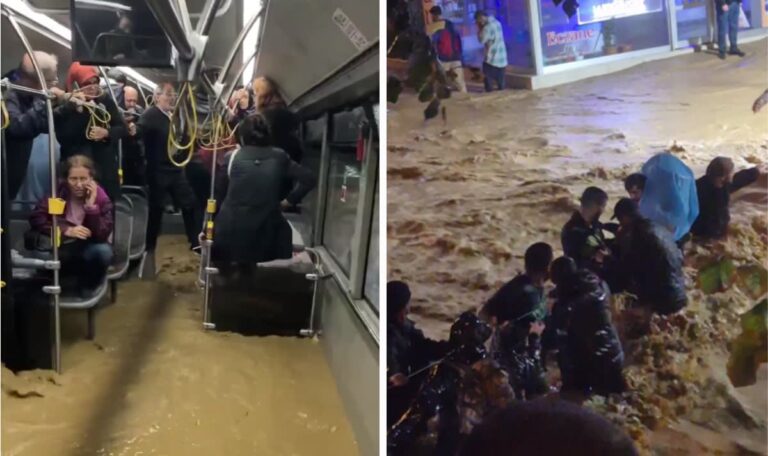 Hochwasser in Istanbul sorgt für apokalyptische Szenen (VIDEOS)