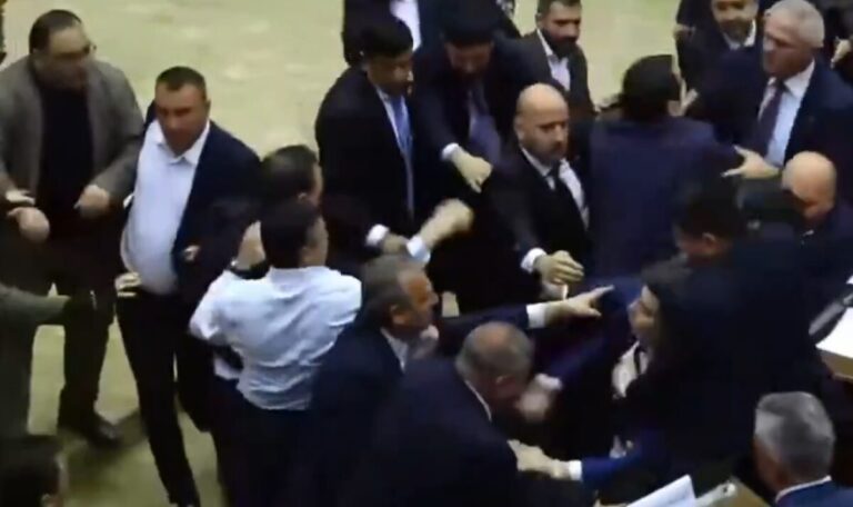 Bei Live-Übertragung: Abgeordnete prügeln sich im Parlament (VIDEO)