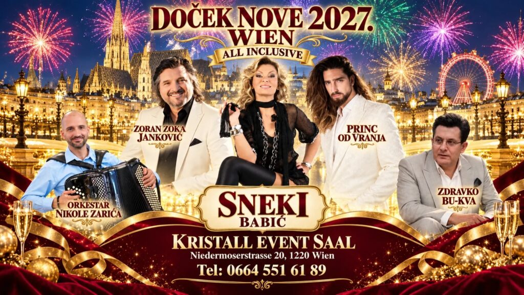 Snežana Babić Sneki und Princ od Vranja feiern Silvester in Wien